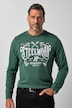Langarmshirt, Brustprint, bis 8 XL