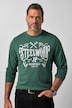 Langarmshirt, Brustprint, bis 8 XL