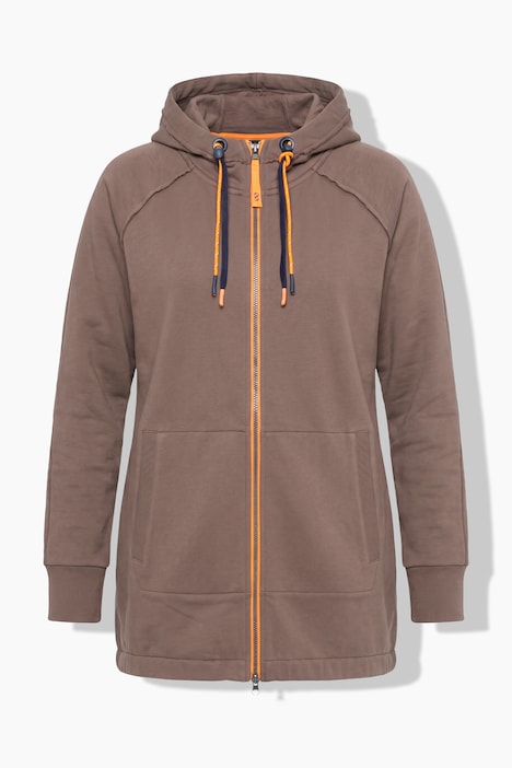 Sweatjacke, Langarm, Kapuze