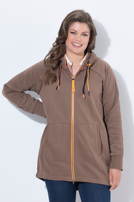 Sweatjacke, Langarm, Kapuze
