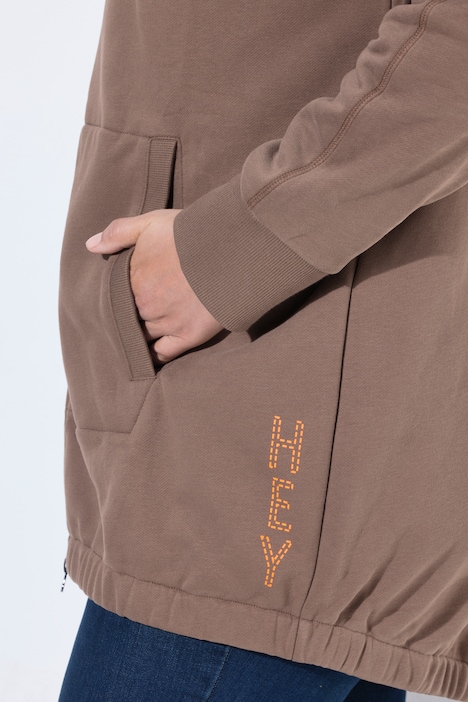 Sweatjacke, Langarm, Kapuze