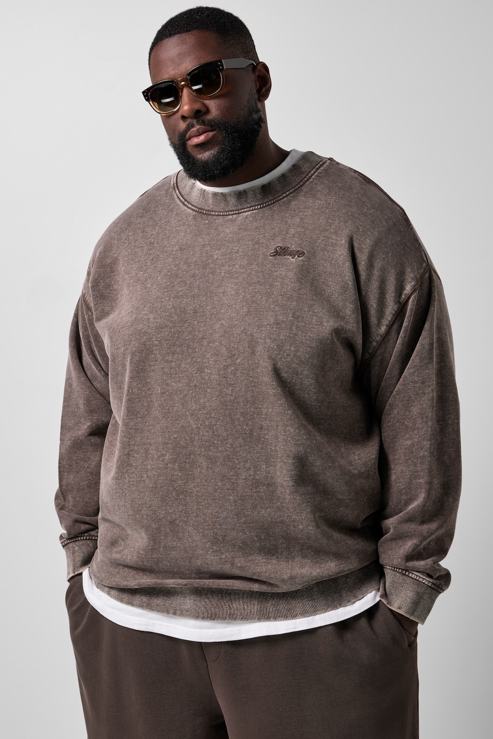 Sweatshirt, oversized, Vintage Look, bis 8 XL