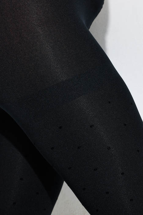 Thermo-Strumpfhose, Tupfen, Mikrofleece-Futter