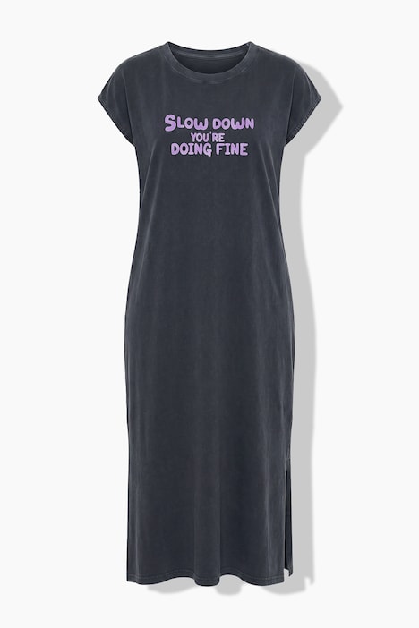 Jersey-Midikleid, oversized, Vintage Look, Statement
