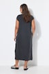 Jersey-Midikleid, oversized, Vintage Look, Statement