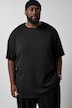 T-Shirt, Halbarm, oversized, Rippjersey, bis 8 XL