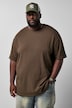 T-Shirt, Halbarm, oversized, Rippjersey, bis 8 XL