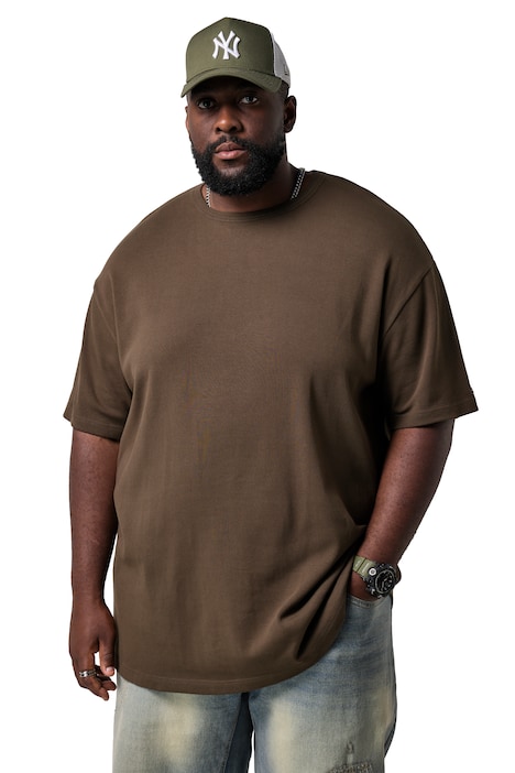 Tričko, krátké rukávy, oversized, žebrovaný úplet, do 8 XL