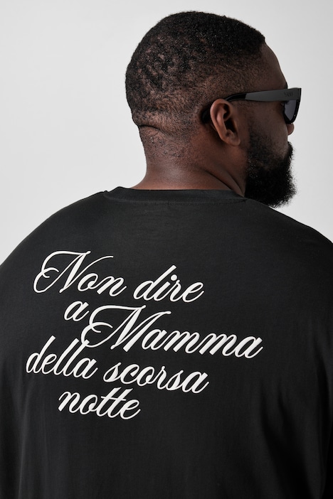 T-shirt à manches longues, coupe oversize, imprimé dans le dos  - jusqu'au 8 XL