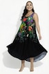 Midikleid, Chamäleon, A-Linie, Rundhals, ärmellos