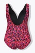 Maillot de bain avec bonnets souples, tige métallique et motif à pois, matière recyclée