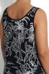 Midikleid, Palmen, A-Linie, Rundhals, ärmellos