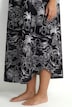 Midikleid, Palmen, A-Linie, Rundhals, ärmellos