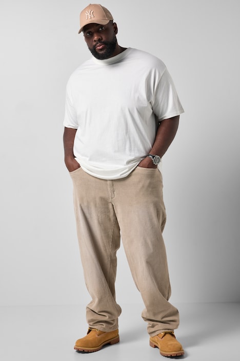 Cordhose, Baggy Fit, 5-Pocket, bis 72