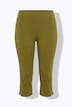 Capri-leggings, 2-pak i økologisk bomuld med blonder
