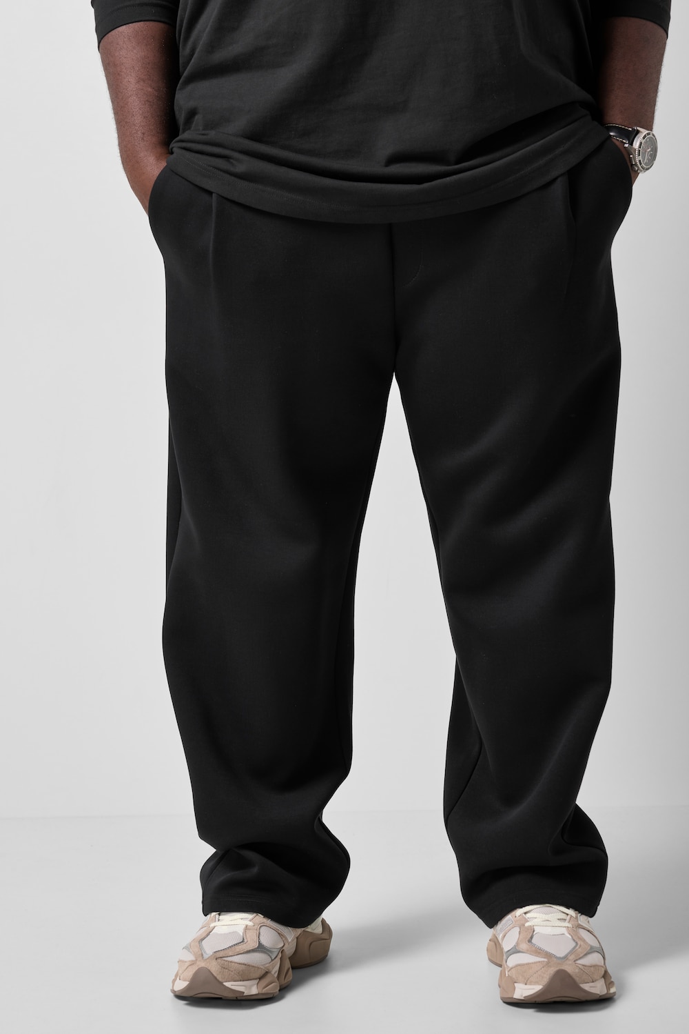 Sweathose, weiter geschnitten, Bundfalten, bis 8 XL