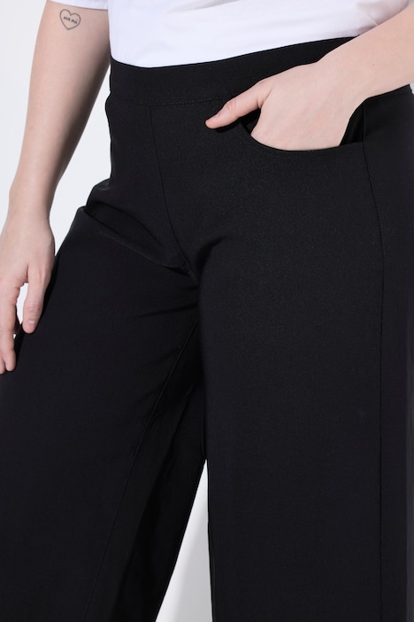 Jupe-culotte en bengaline, taille élastique