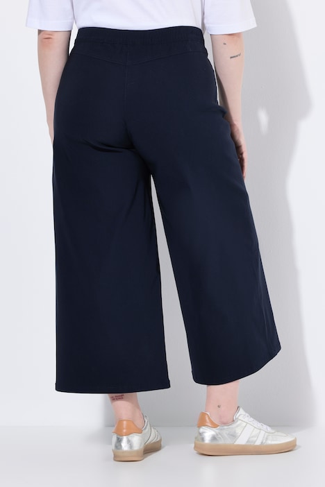 Jupe-culotte en bengaline, taille élastique