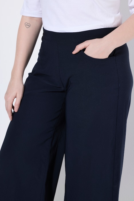 Jupe-culotte en bengaline, taille élastique
