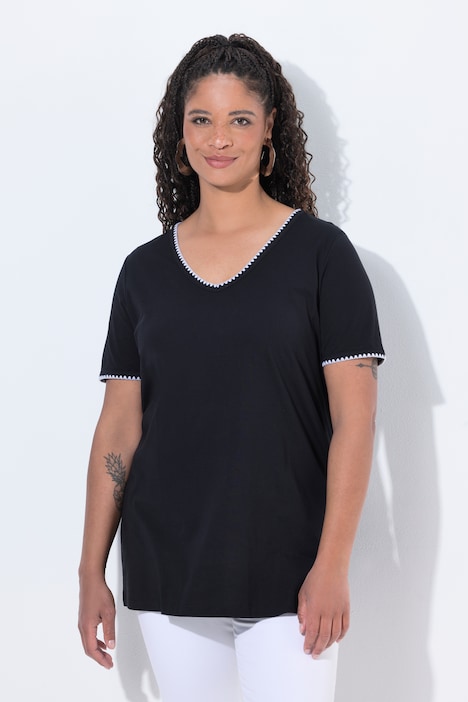 T-Shirt, Comfort Fit, Ziernaht