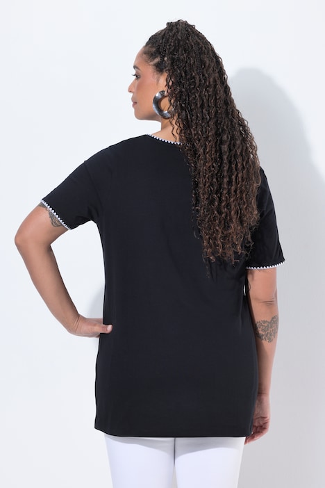 T-Shirt, Comfort Fit, Ziernaht