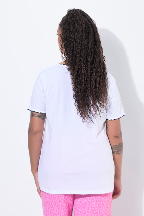 T-Shirt, Comfort Fit, Ziernaht