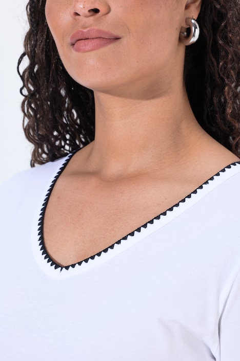 T-Shirt, Comfort Fit, Ziernaht