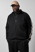 Sweatjacke, lässige Passform, Stehkragen, Chain-Stitch, bis 8 XL