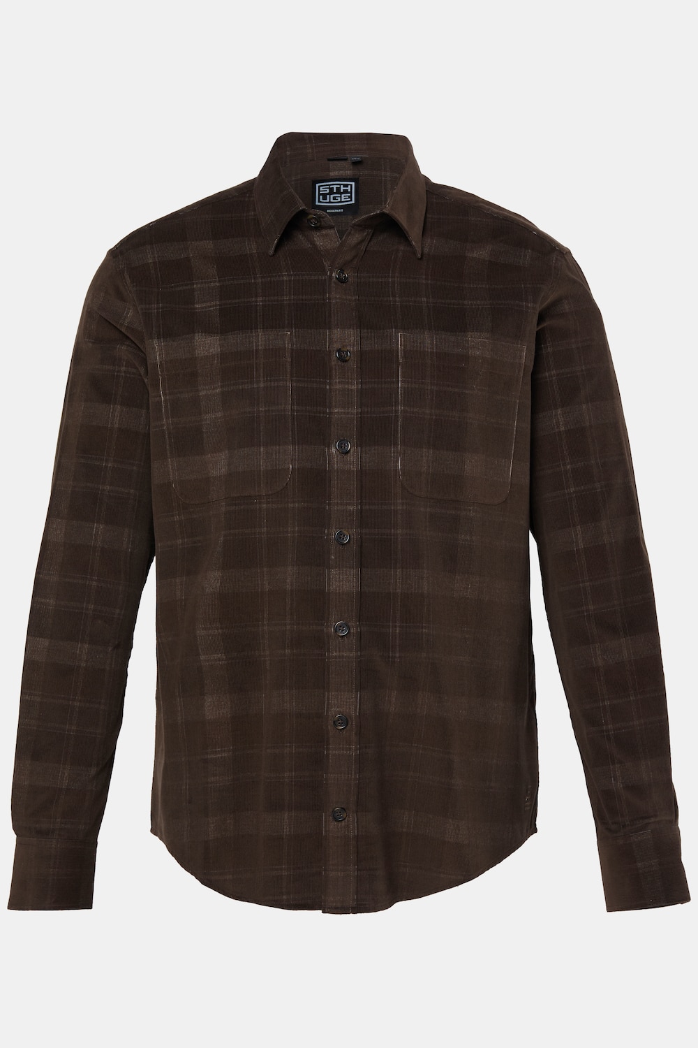 Karohemd, Cord, Langarm, Modern Fit, Kentkragenbis 8 XL