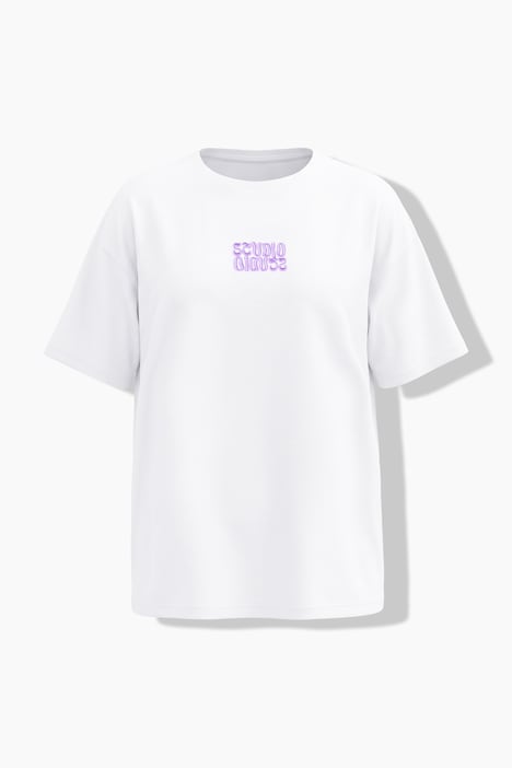 T-Shirt, Oversize Shape, Stickerei