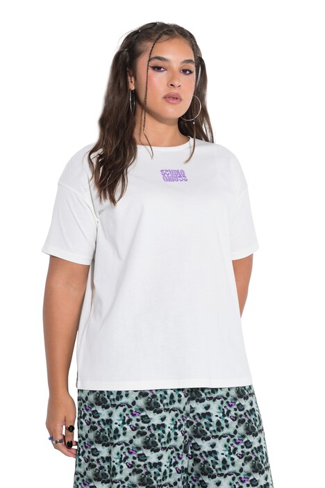 T-Shirt, Oversize Shape, Stickerei