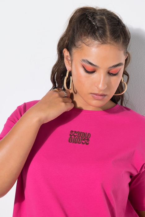 T-Shirt, Oversize Shape, Stickerei