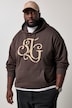 Hoodie, lässige Passform, Kapuzensweater, Brustprint, bis 8 XL