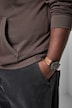 Hoodie, lässige Passform, Kapuzensweater, Brustprint, bis 8 XL