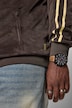 Sweatjacke, Samt-Sweat, Stehkragen, Kontrasteinsätze, bis 8 XL