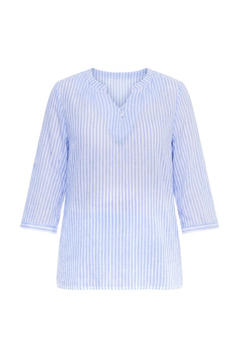 Tunika, kulatý výstřih, 3/4 rukáv, bavlněný krep