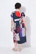 Allover Printed Gathered Shoulders Dress
