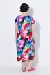 Allover Printed Gathered Shoulders Dress