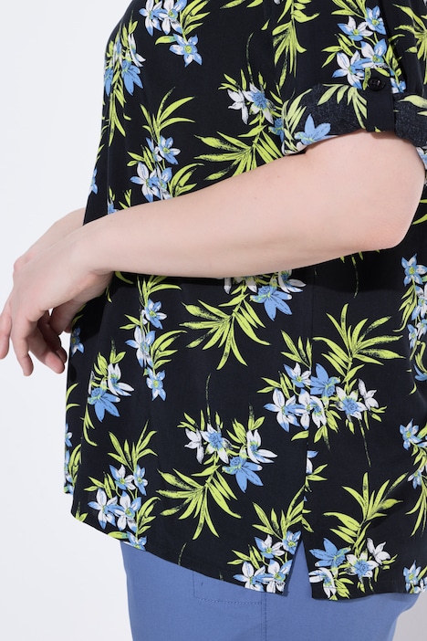 Tunika, bedruckt, Rundhalsausschnitt, 3/4-Arm