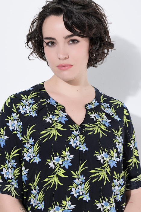 Tunika, bedruckt, Rundhalsausschnitt, 3/4-Arm