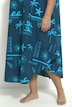 Midikleid, Urlaubsmotiven, A-Linie, Rundhals, ärmellos