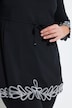 Longshirt, Stickerei, A-Linie, V-Ausschnitt, 3/4-Arm
