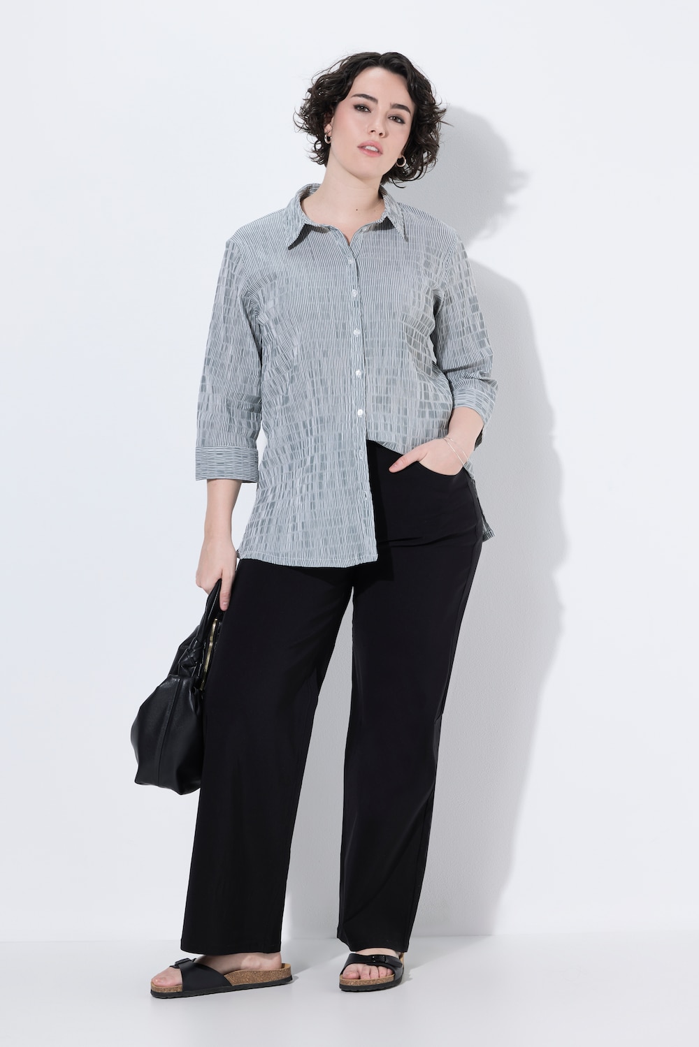 Bengaline broek Mary, smalle pijpen, elastische band, stretch