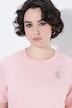 Sweatshirt, Metallic-Stickerei, Rundhals, Halbarm