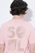 Sweatshirt, Metallic-Stickerei, Rundhals, Halbarm