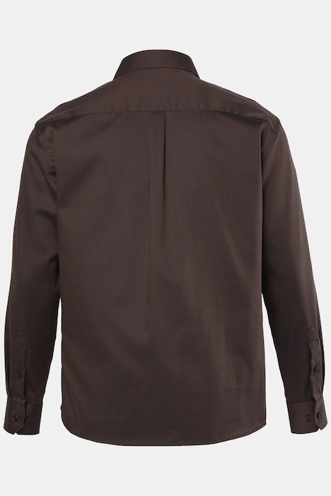Skjorte, lange ermer, strykefri, haikrage, moderne passform, opptil 8XL
