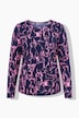 Shirt, Langarm, Rundhalsausschnitt, Print, OEKO-TEX