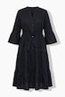 Midikleid, bequemer Shape, Stickerei, 3/4-Ärmel