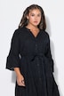 Midikleid, bequemer Shape, Stickerei, 3/4-Ärmel