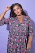 Midikleid, A-Line, Flower-Muster